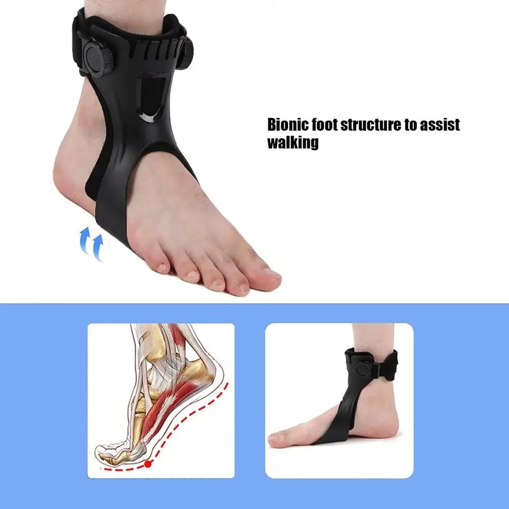 Lightweight AFO Foot Drop Brace Varus Foot Correction Adjustable Buckle Ankle Brace Support Improve Gait Pain Relief