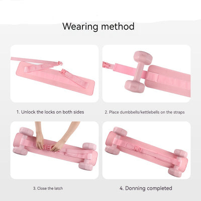 Dumbbell Barbell Weight-bearing Hip Bridge Auxiliary Strap Fitness Training Belt